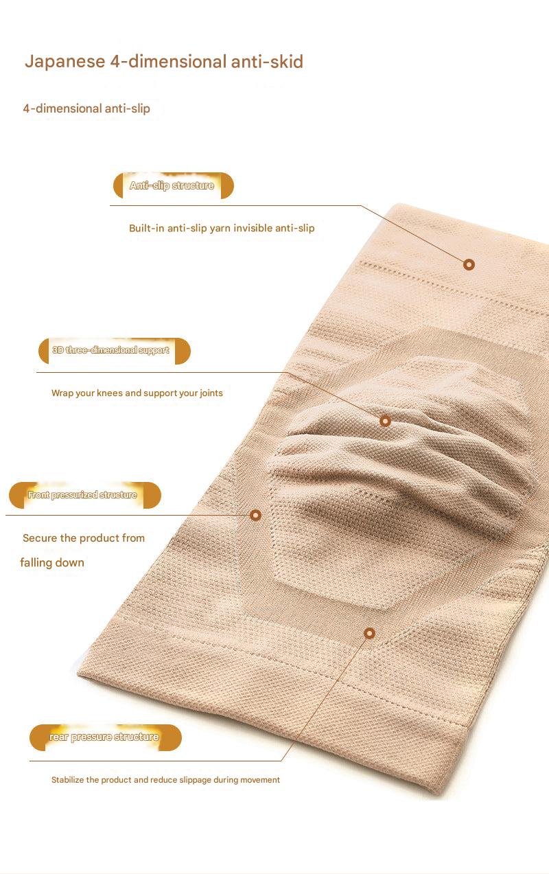Non-slip design knee sleeve for workouts