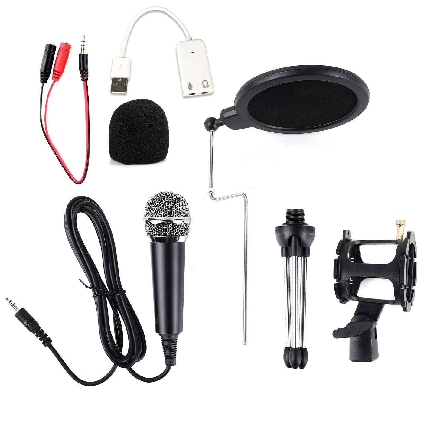 COKYIS F9 USB Condenser Microphone Set