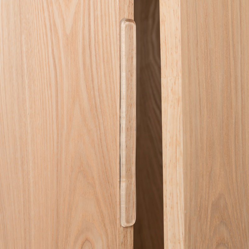 Transparent silicone bumper for door handles