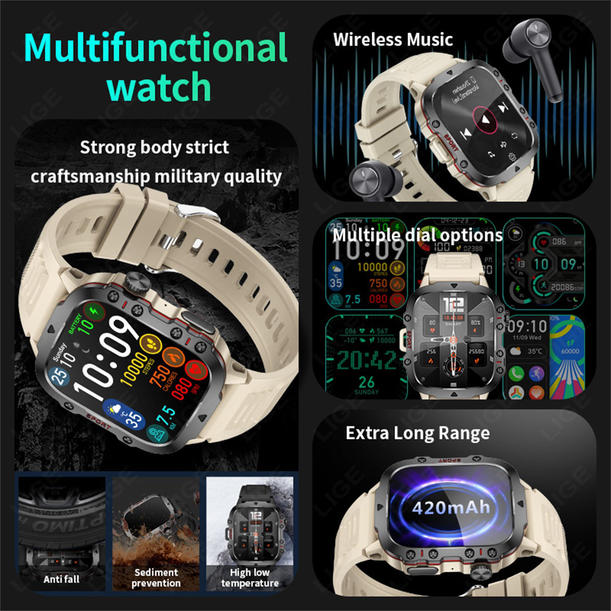 Bluetooth calling smartwatch for men