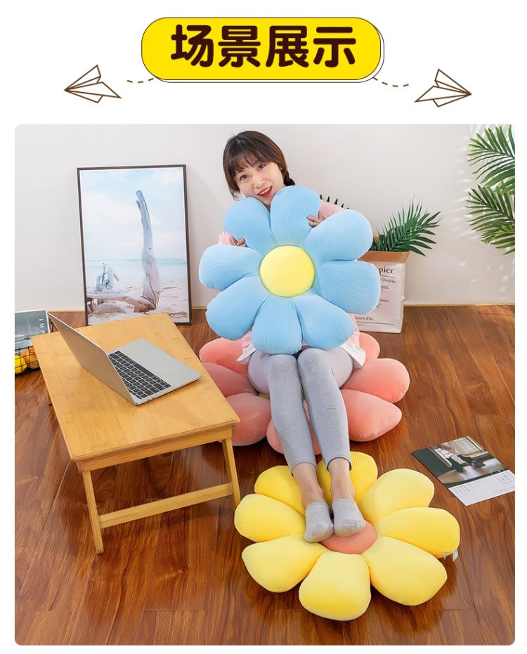 daisy plush pillow