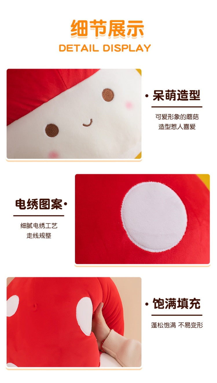 cute red mushroom figurine