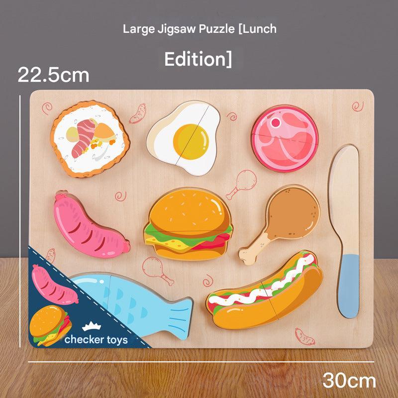 magnetic wooden puzzle set