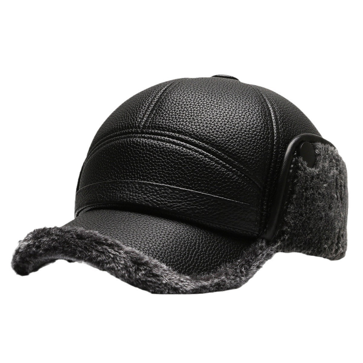 Warm ear flap cap for elderly