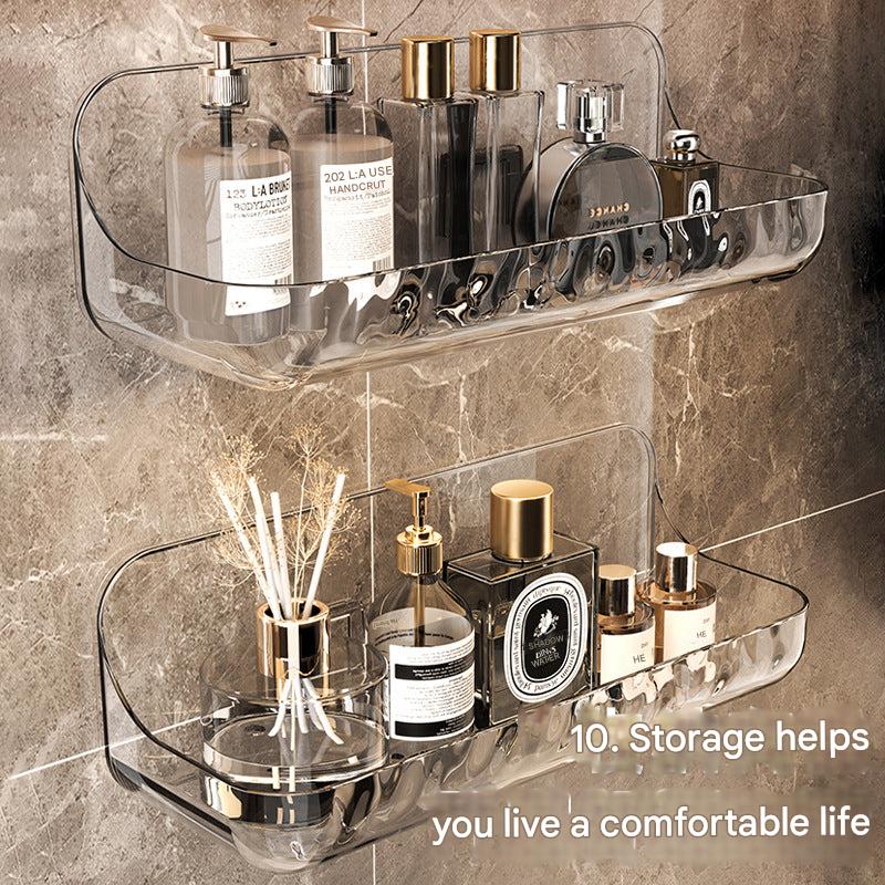 Bathroom storage organizer with no drilling image 2