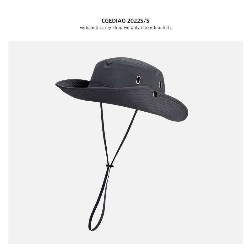 Summer cowboy hat in black color
