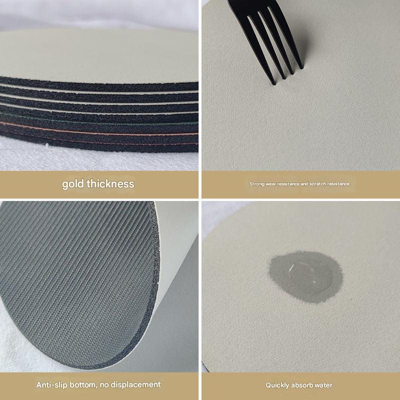 Non-slip diatomaceous cup mat