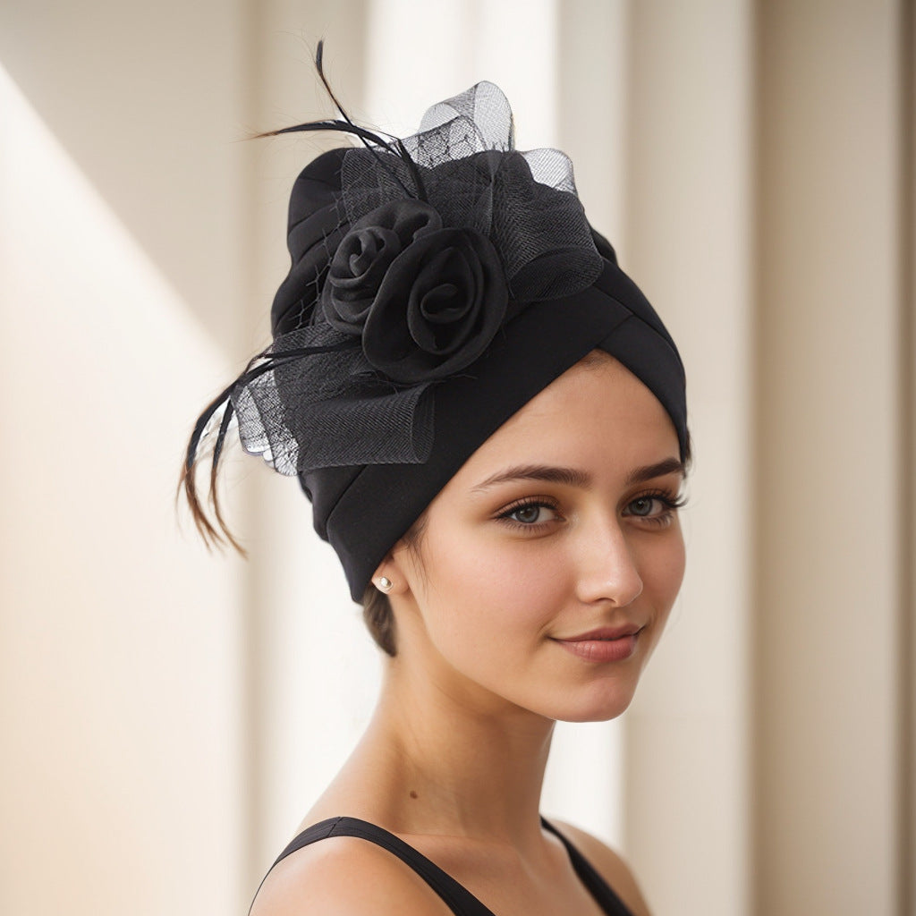 Muslim cap displayed on mannequin