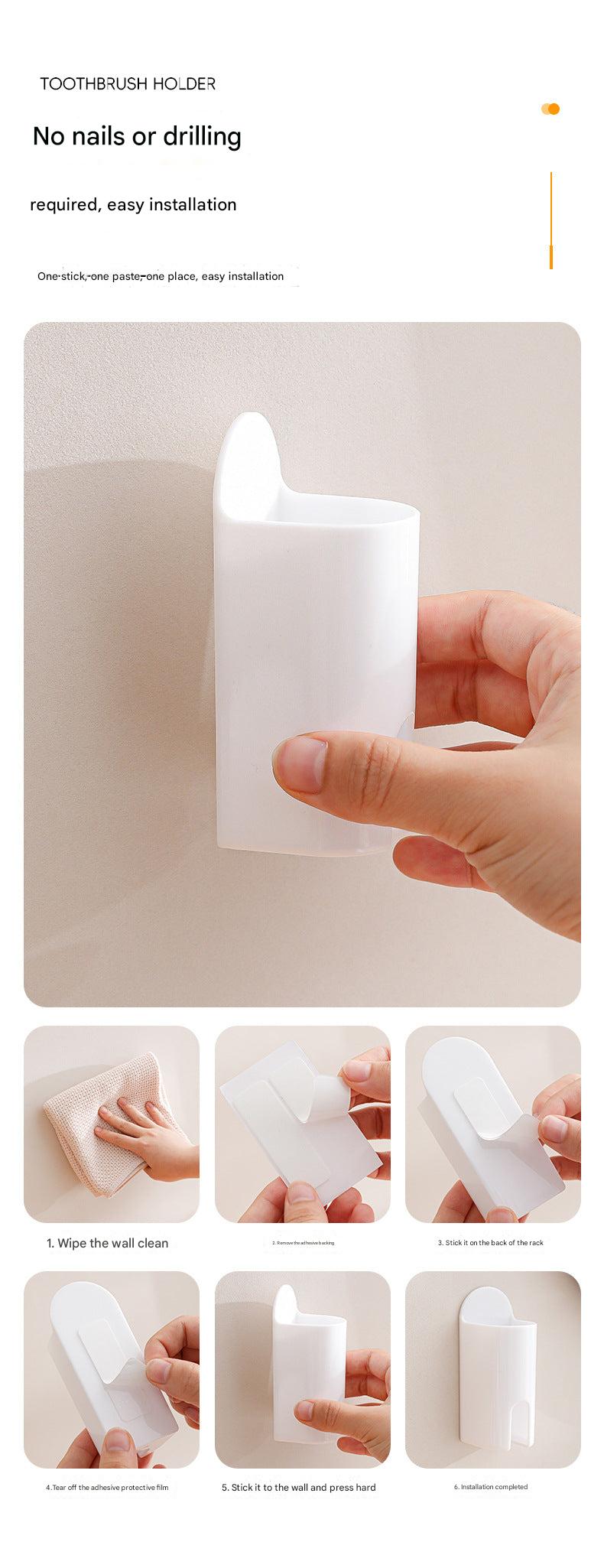Durable plastic toothbrush holder image 3