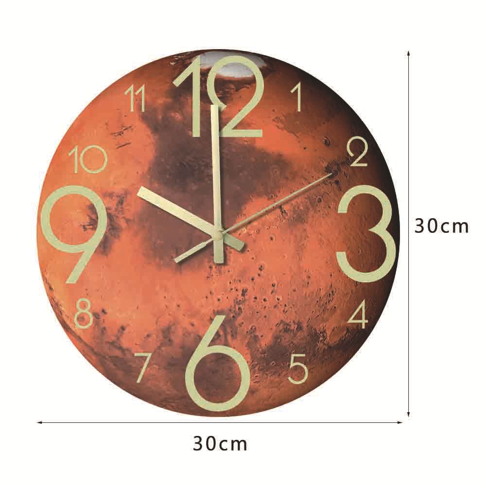 Luminous acrylic wall clock