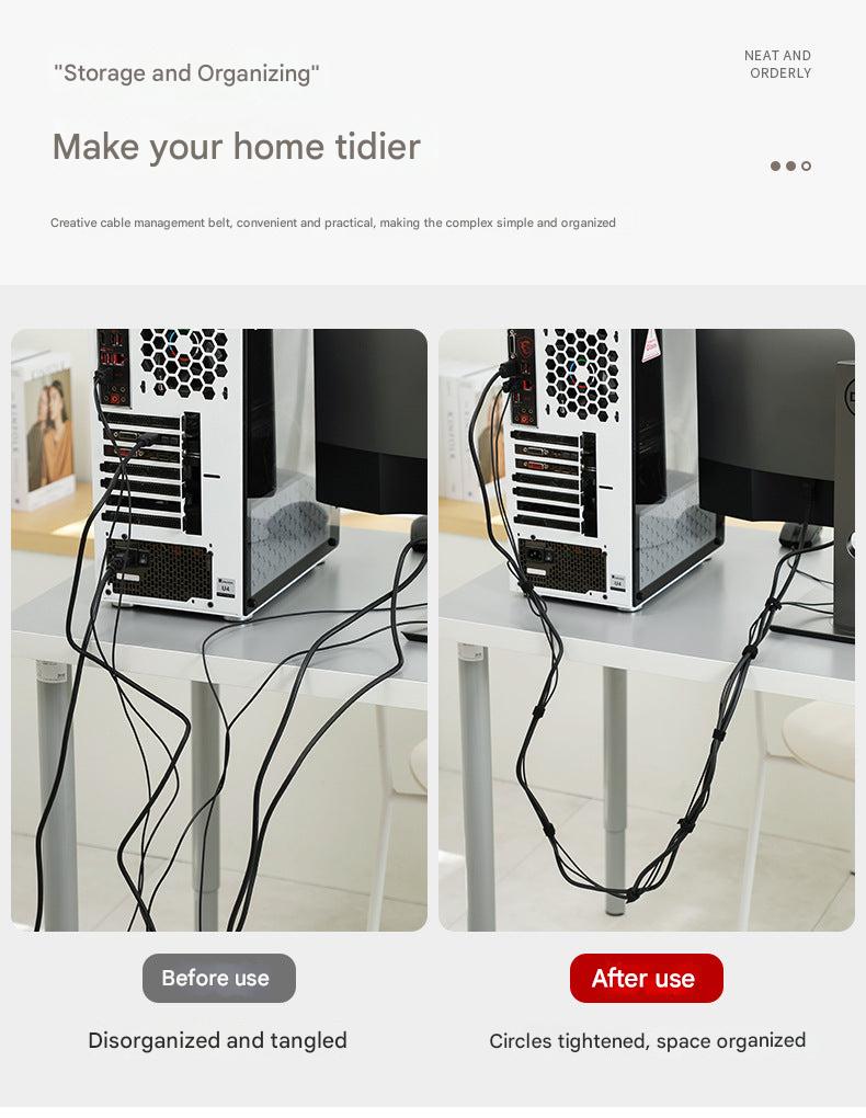 Home office with tidy cable management - image 9
