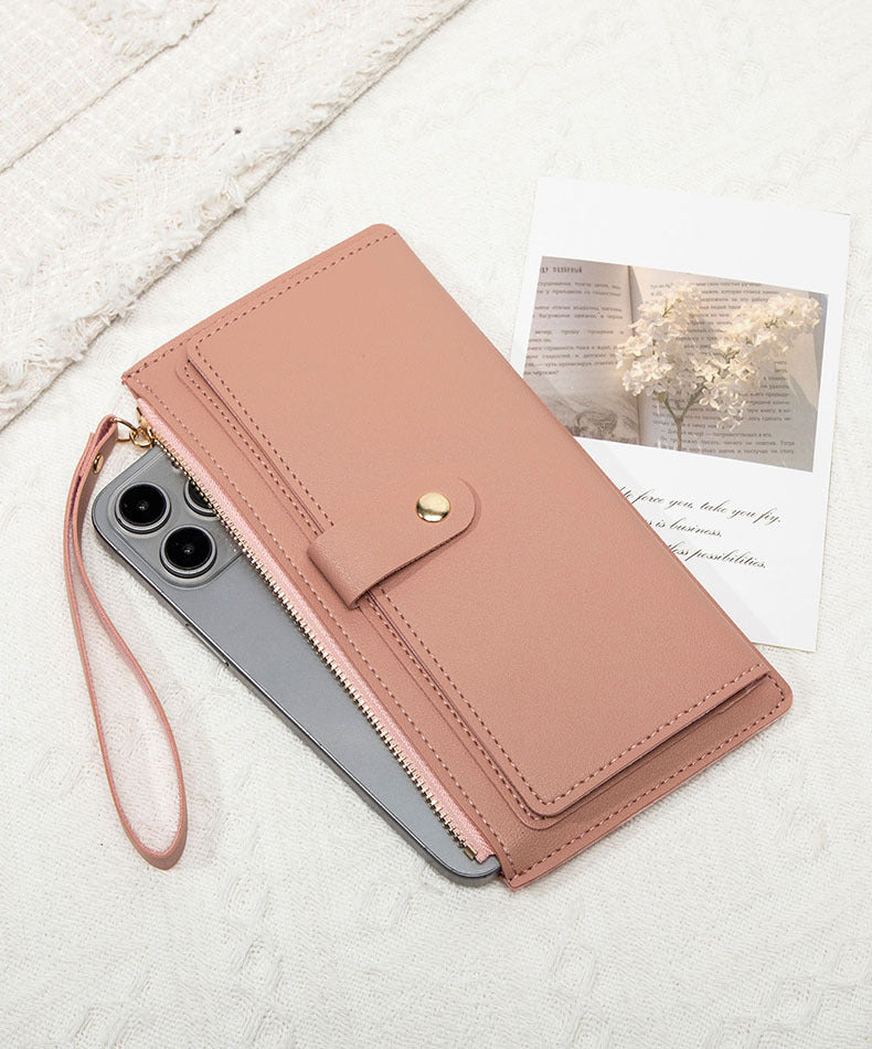 Stylish women's wallet in lilac color