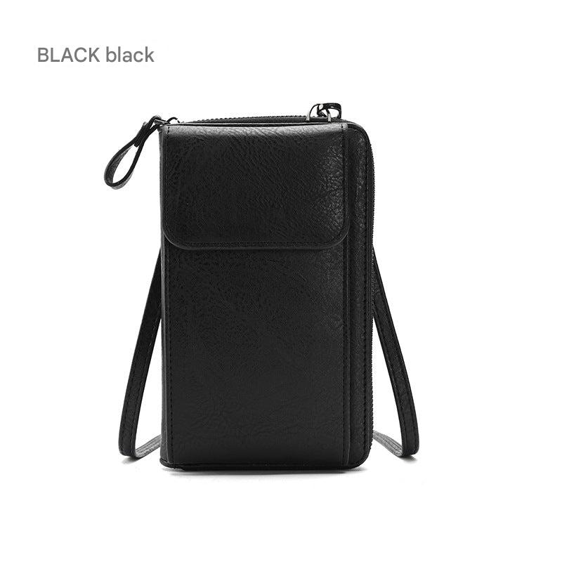 Women's crossbody wallet brown