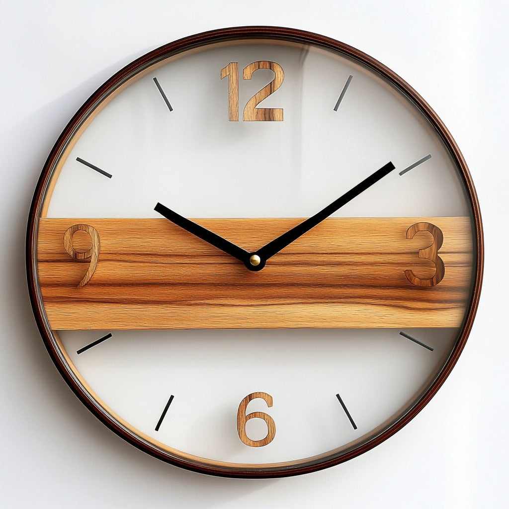 Modern Minimalist Silent Wall Clock Image 1