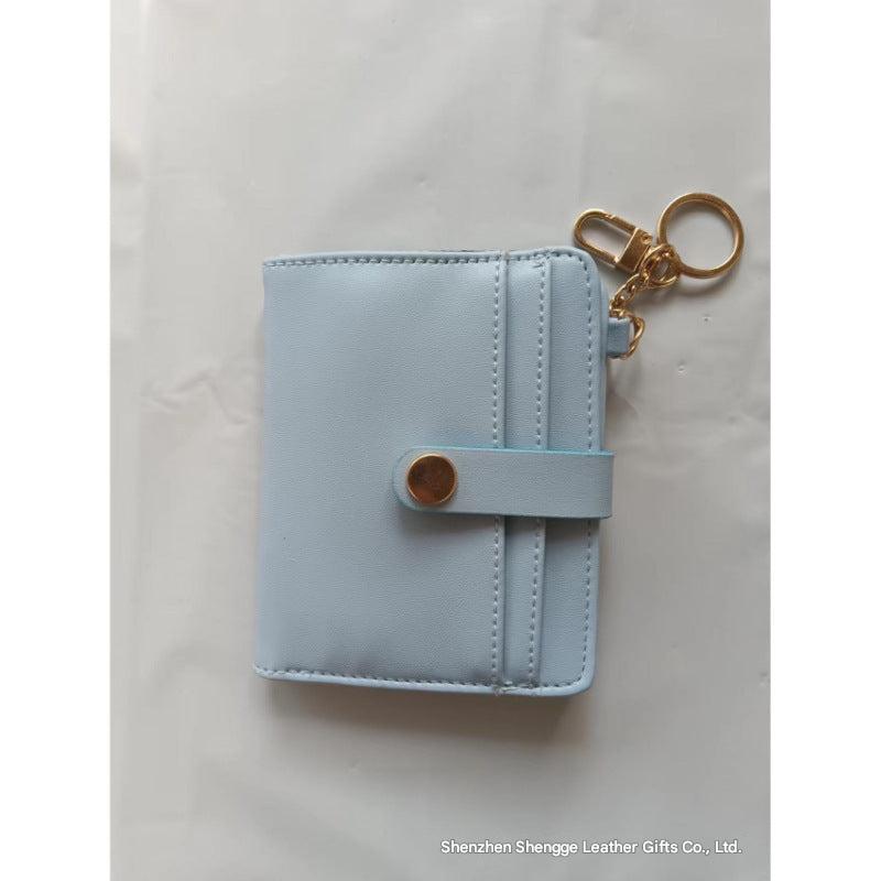 women's short wallet brown color