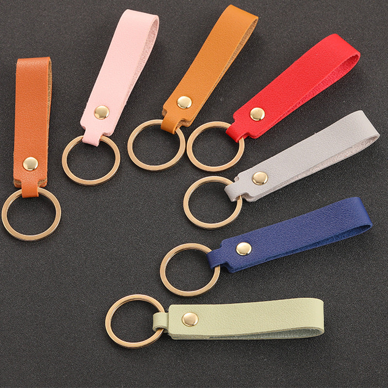 PU leather ring holder for car keys