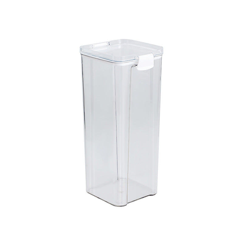 transparent food storage container for grains