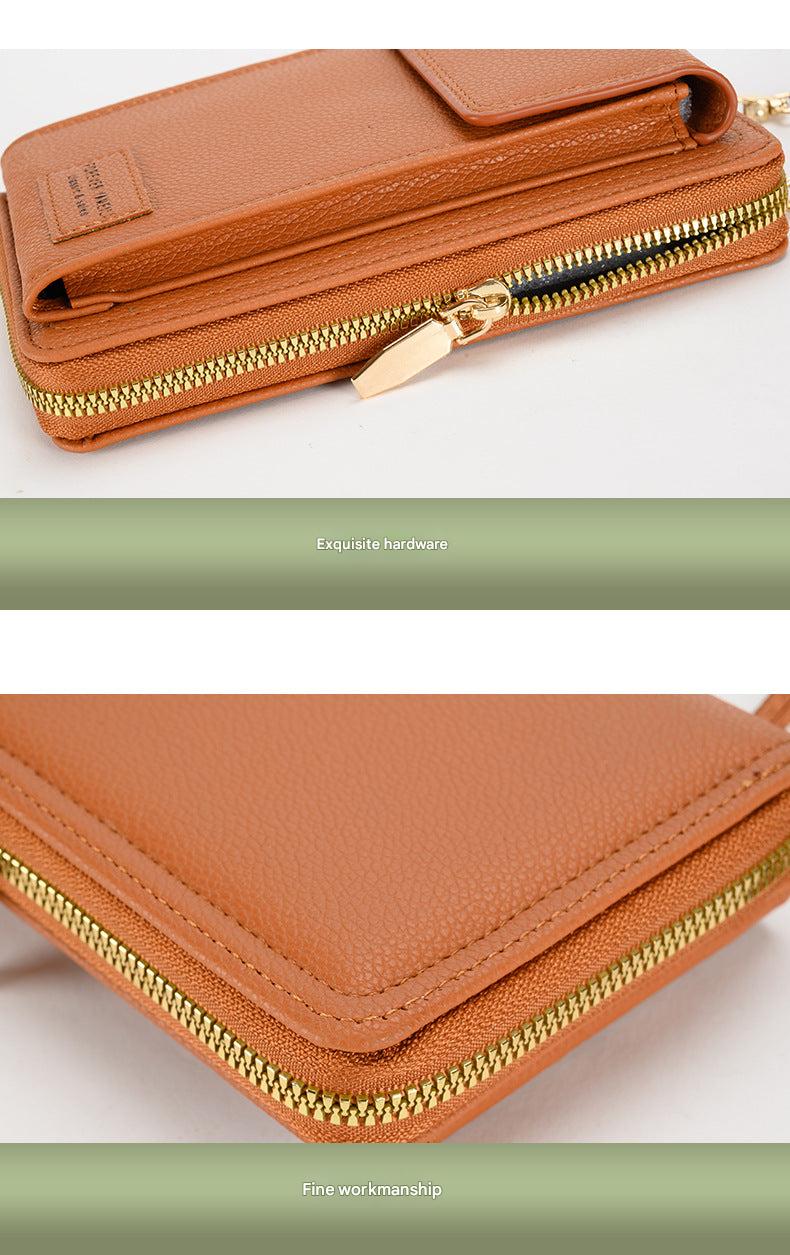 Women phone wallet bag black