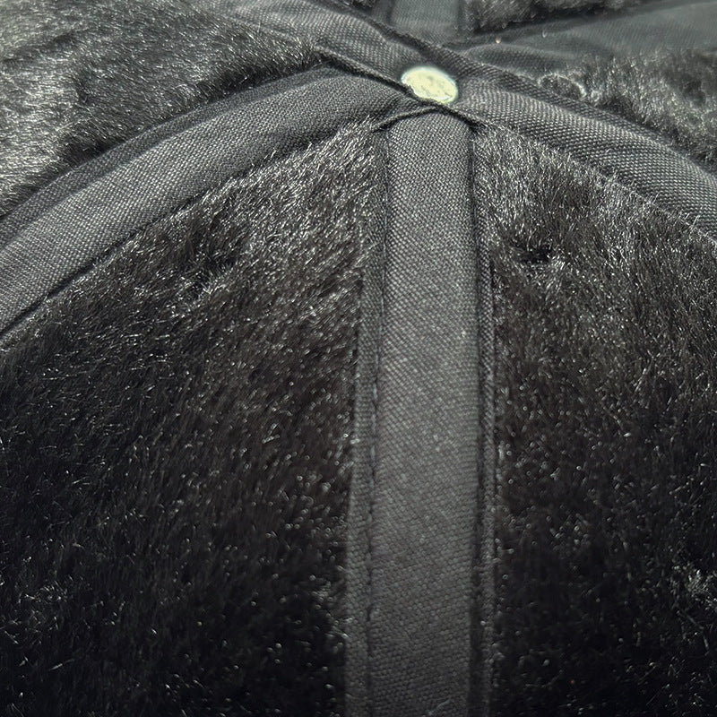 Men's winter baseball cap side view