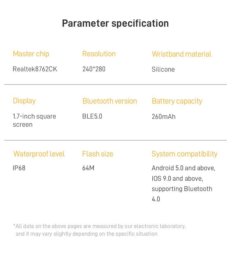 P55 Smartwatch front view