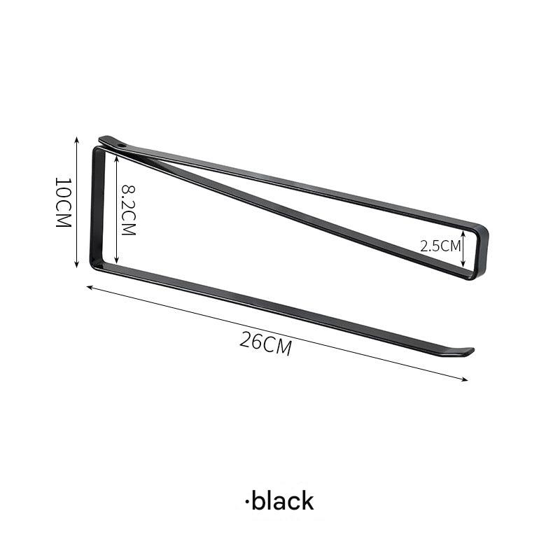 Wall-mounted kitchen paper towel holder with no-drill installation