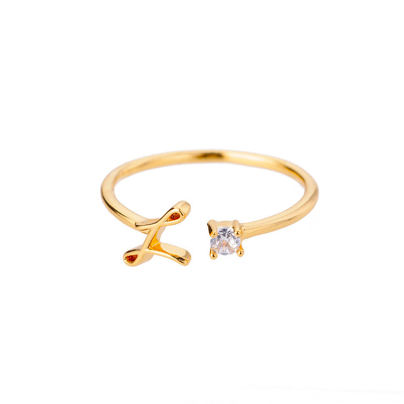 close-up of gold plated ring