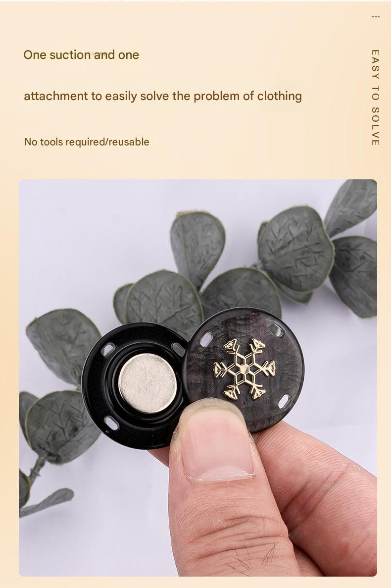 No drill magnetic snap closure