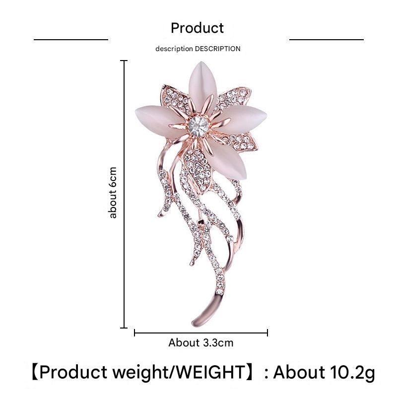 colorful floral brooch