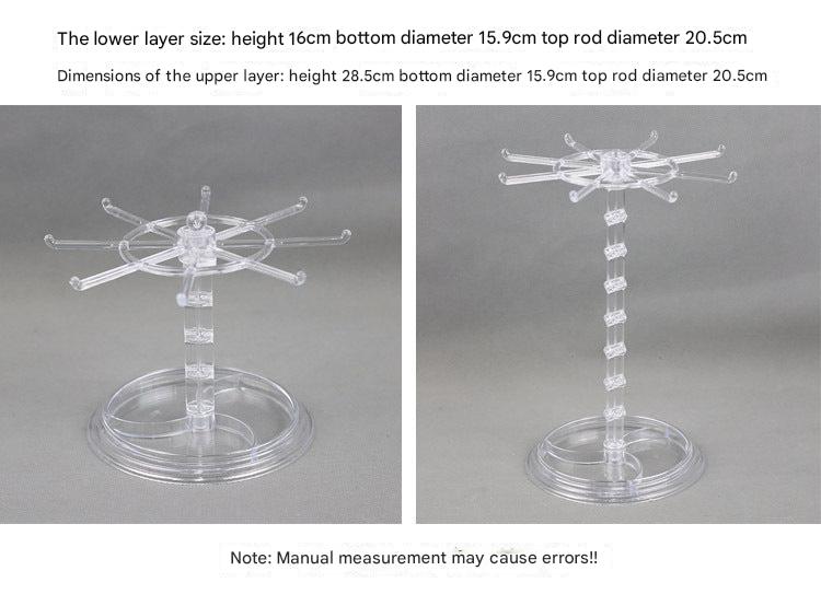 adjustable rotating storage rack showcasing different uses