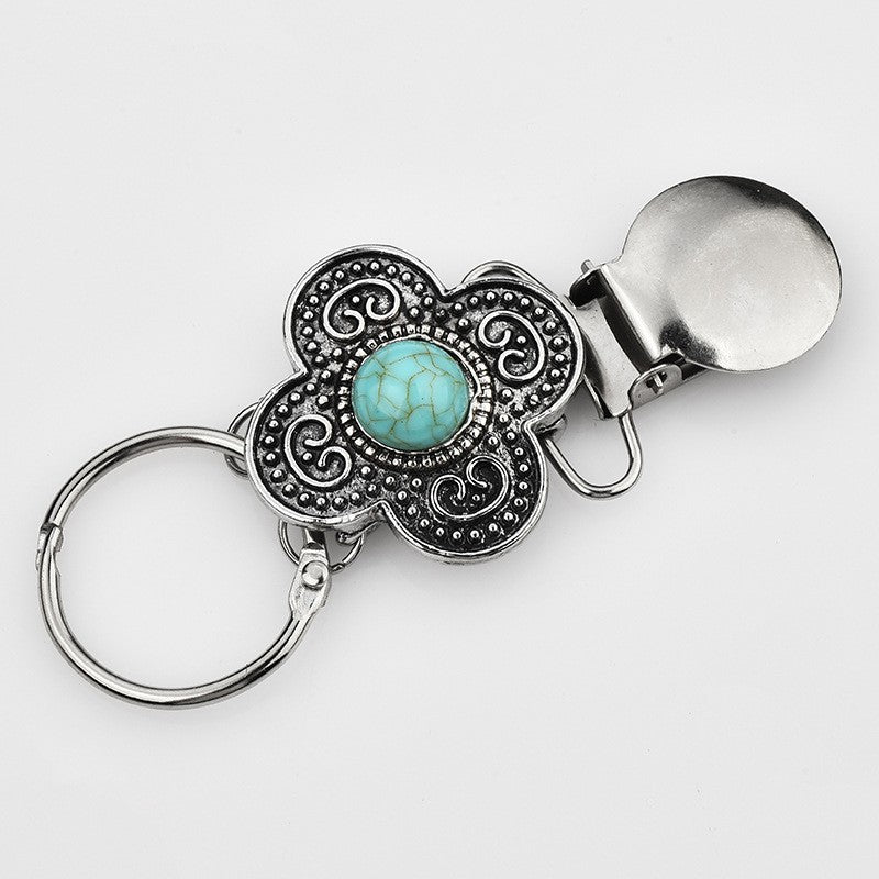 Durable alloy hat clip close up
