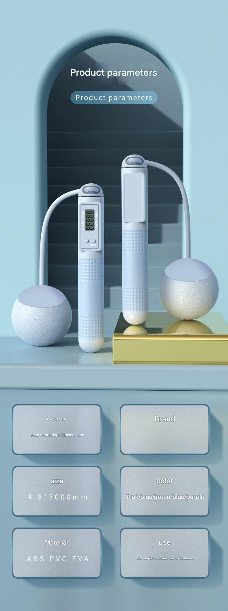 Smart Weighted Jump Rope Front View