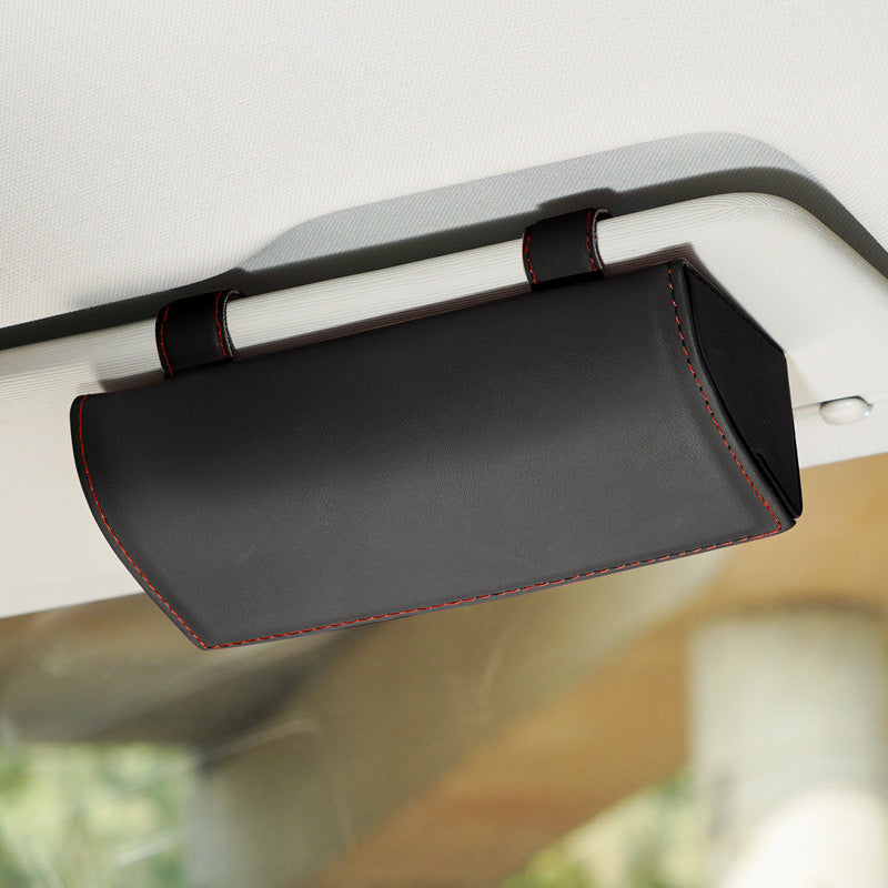 Car sunglasses holder storage accessory