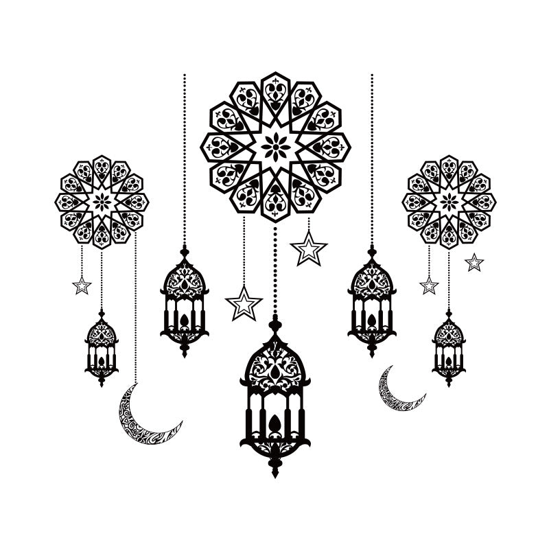 Moon decals for wall decoration