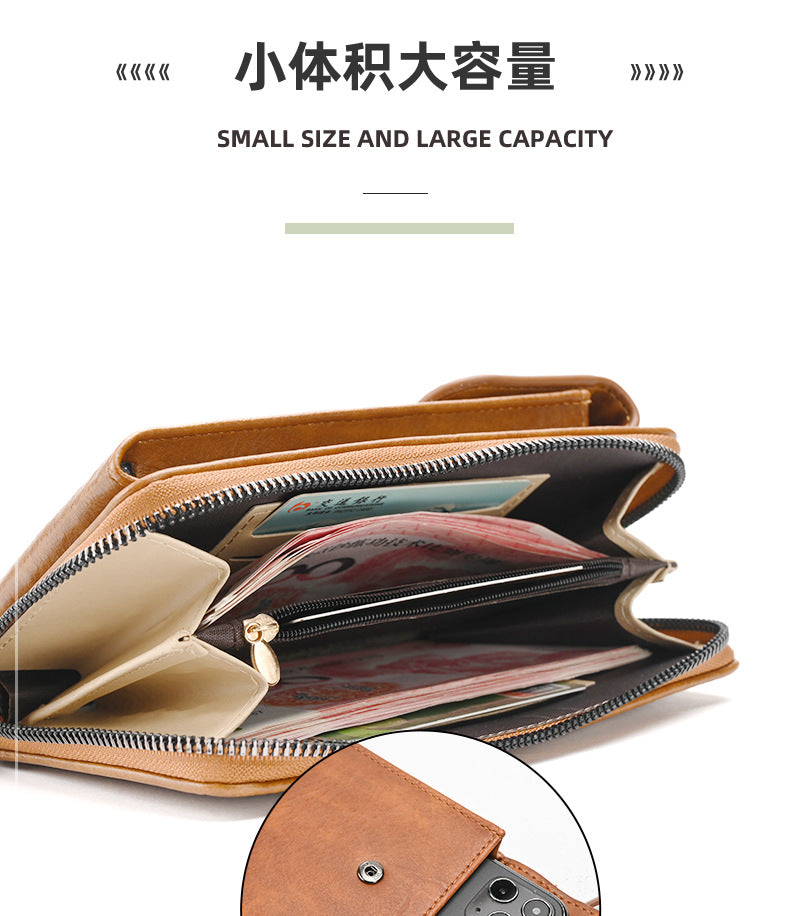 Women's crossbody wallet red