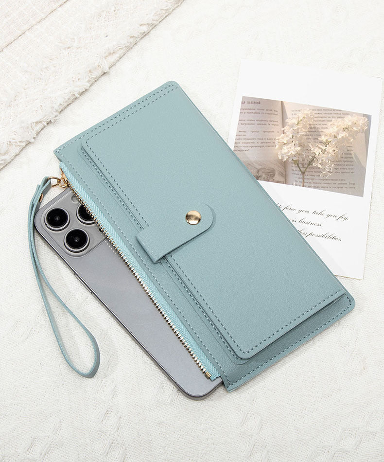 Elegant women's wallet in blue