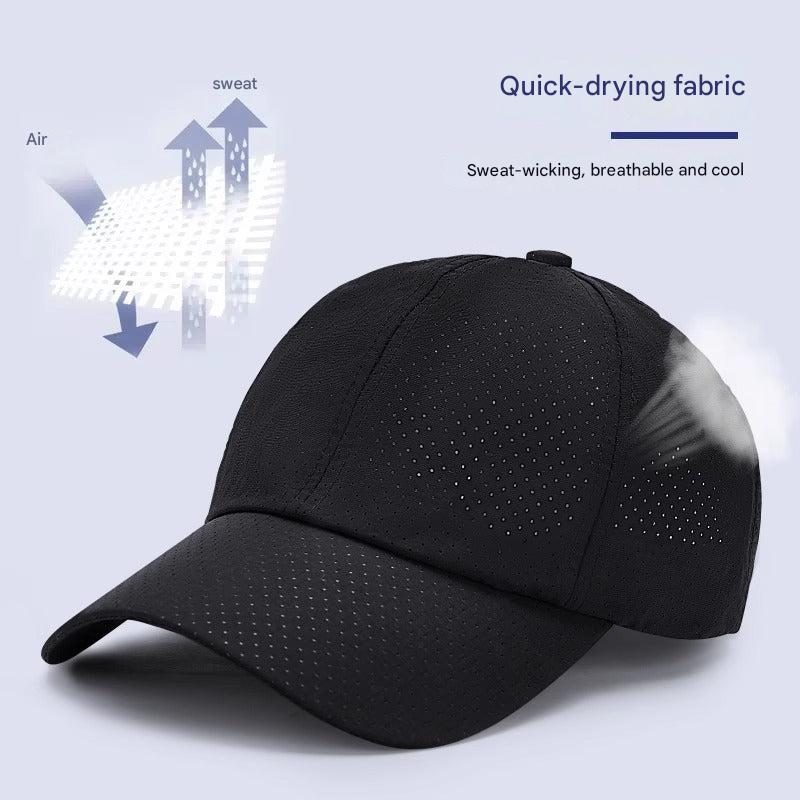 Men's quick-dry baseball cap in black
