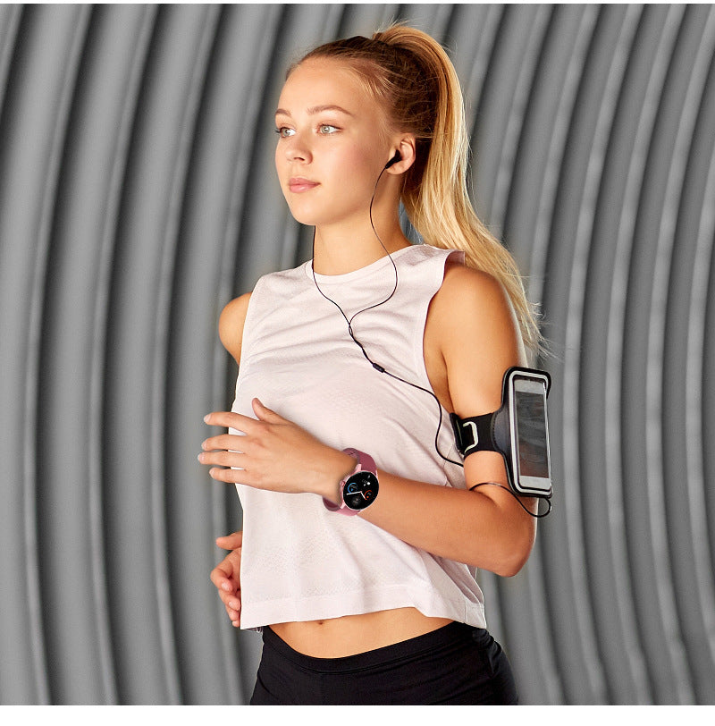 Smart Bluetooth fitness watch with heart rate monitoring