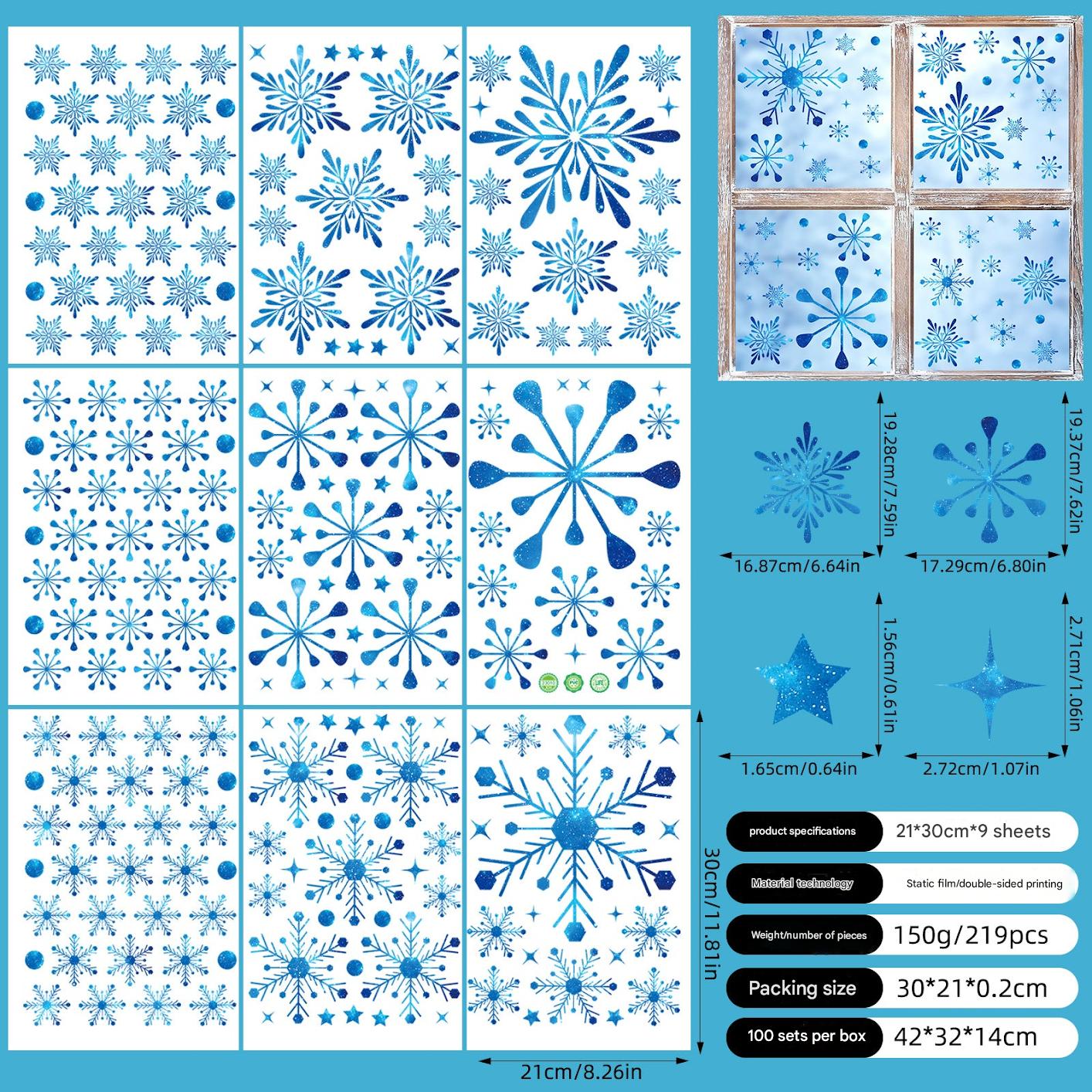 Festive window clings for holiday cheer