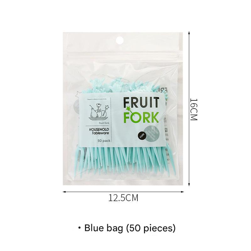 image showing the usage of disposable fruit forks
