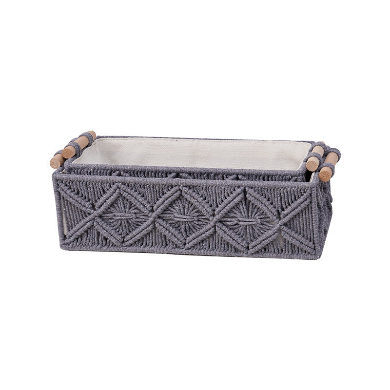 Elegant storage basket in cotton rope image 4