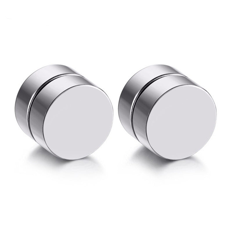 Black titanium ear studs image 3