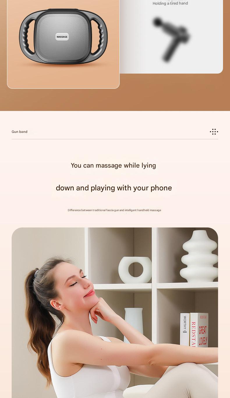 Rechargeable massage gun with multiple heads