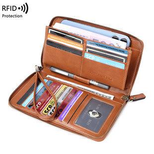 Zipper closure women's wallet with lightweight design