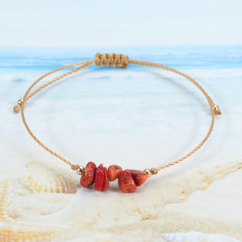 Vibrant colorful bracelet showcasing various natural stones