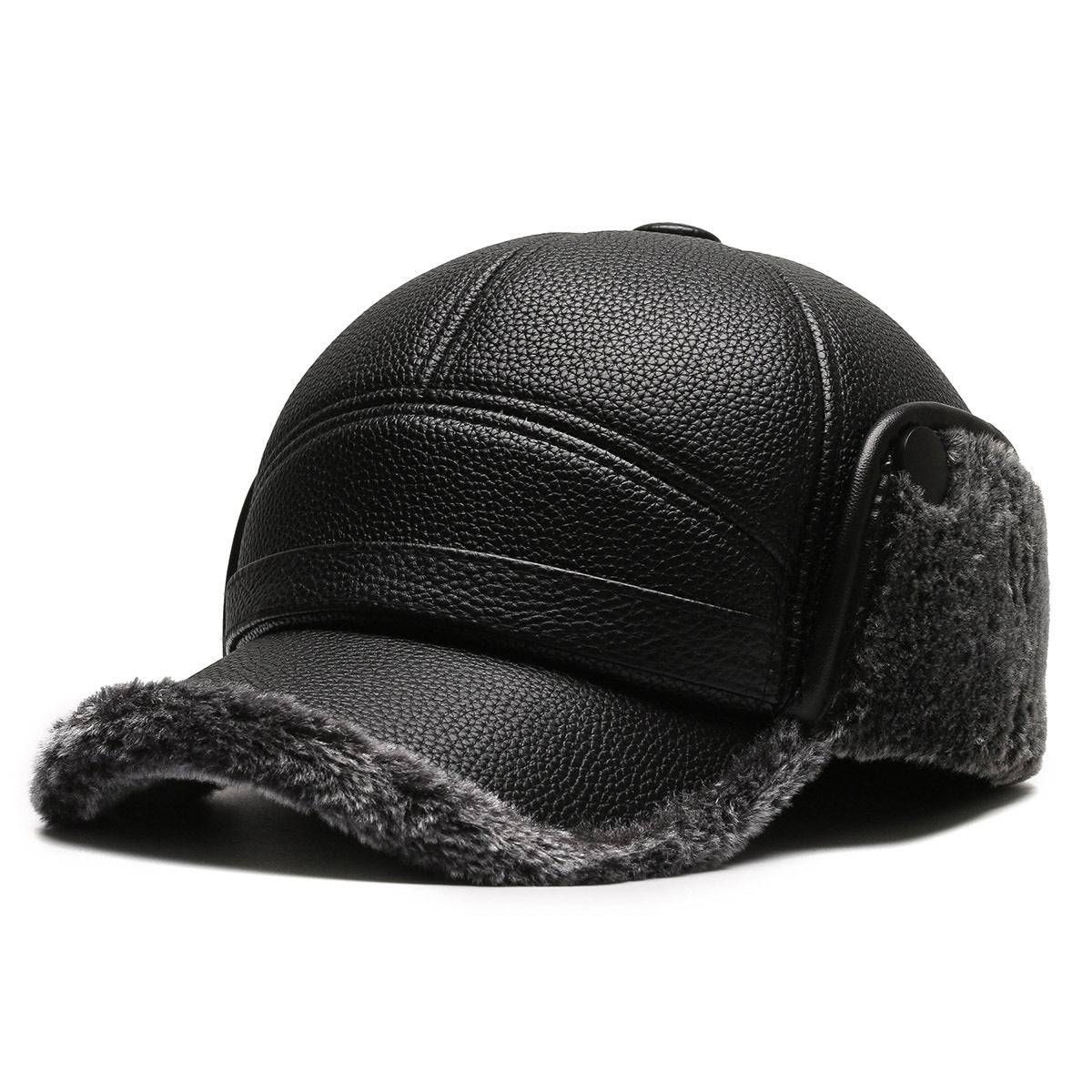 Fashionable brown winter hat