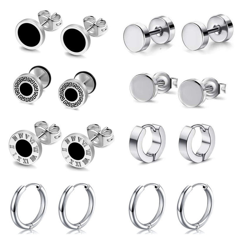 Stylish Stainless Steel Hoop Earrings