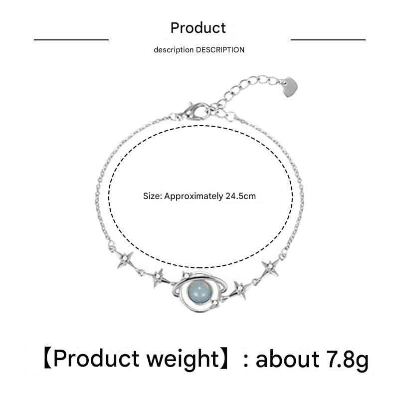 Elegant Blue Celestial Bracelet - Image 1