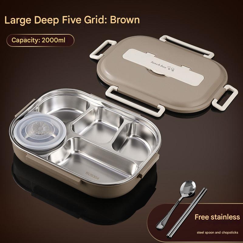 304 stainless steel lunch box with lid