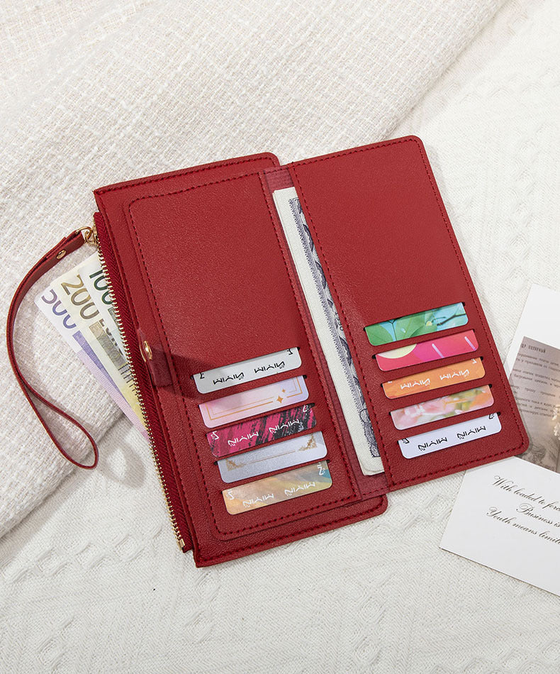 Elegant women's wallet in blue
