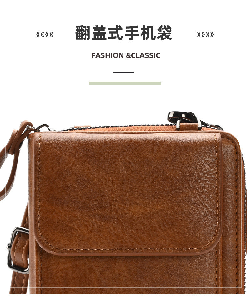 Women's crossbody wallet blue